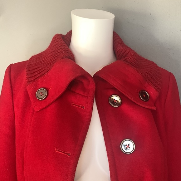 Red Jessica Simpson Peacoat - Picture 3 of 16